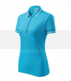 Polohemd Damen - Türkisblau Bluse, T-Shirt